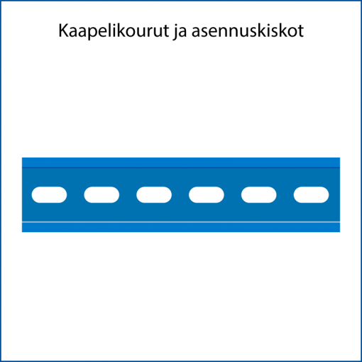 Kaapelikourut ja asennuskiskot