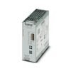 QUINT POWER -virtalähde vapaavalintaisella lähtövirralla, SFB (selective fuse breaking) -teknologialla ja NFC-liitännällä, syöttö: 1-vaiheinen, lähtö: 24 V DC/10 A.