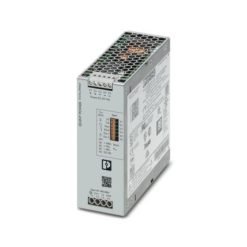 QUINT POWER -virtalähde vapaavalintaisella lähtövirralla, SFB (selective fuse breaking) -tekniikalla ja NFC-liitännällä, syöttö: 3-vaiheinen, lähtö: 24 V DC/10 A.