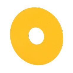 Emergency-Stop label, Blank, yellow, Round, 60 mm