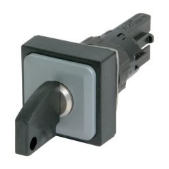 Key-operated actuator, 2 positions, black, maint.