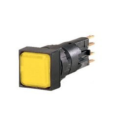 Indicator light, raised, yellow, +filament lamp