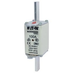 NH FUSE 100A 500V GL/GG SIZE 02 DUAL IN