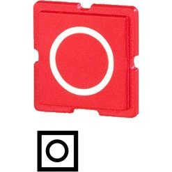 Button plate for push-button, Name: OFF, 25 x 25