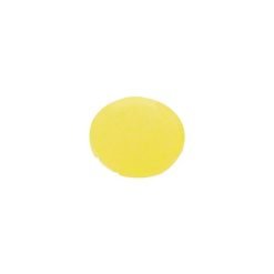Button lens, flat yellow, blank