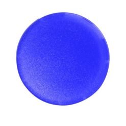 Button lens, flat blue, blank