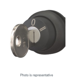 Key-operated actuator, maintained, 3 positions, 0
