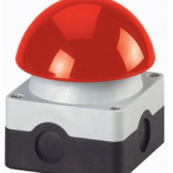 Palm switch, 1N/O+1N/C, mushroom red