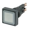 Illuminated pushbutton actuator, white, momentary
