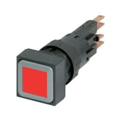 Illuminated pushbutton actuator, red, maintained