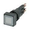 Illuminated pushbutton actuator, white, momentary,