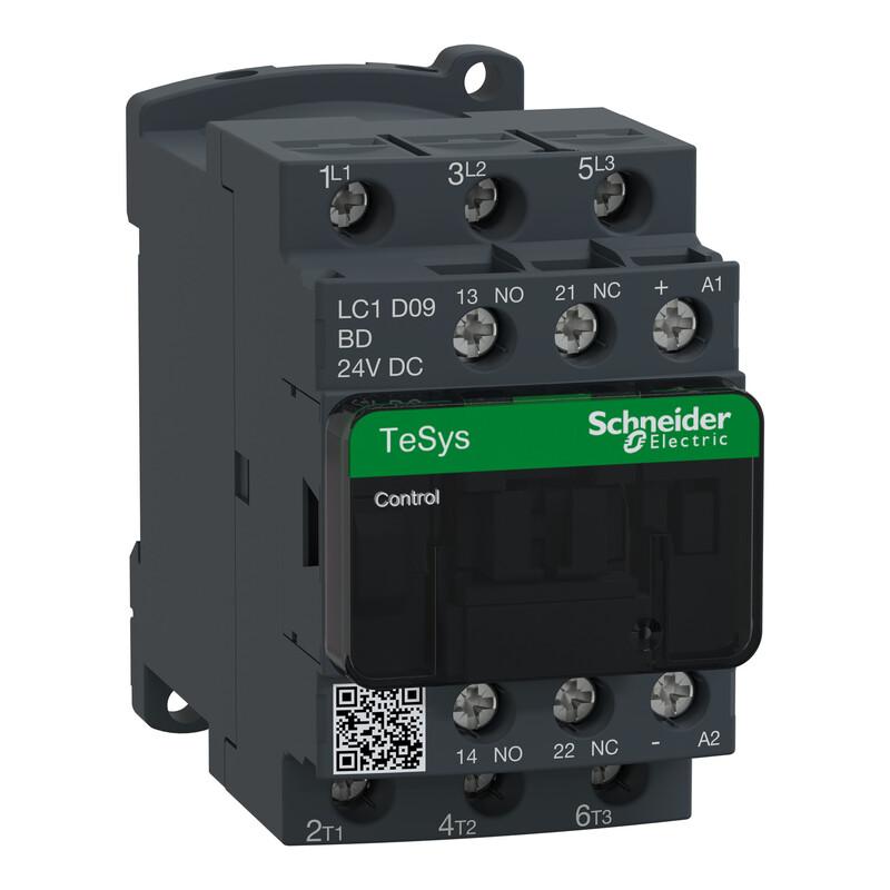 TeSys kontaktori 9A/AC3 kela 24VDC 5,4W