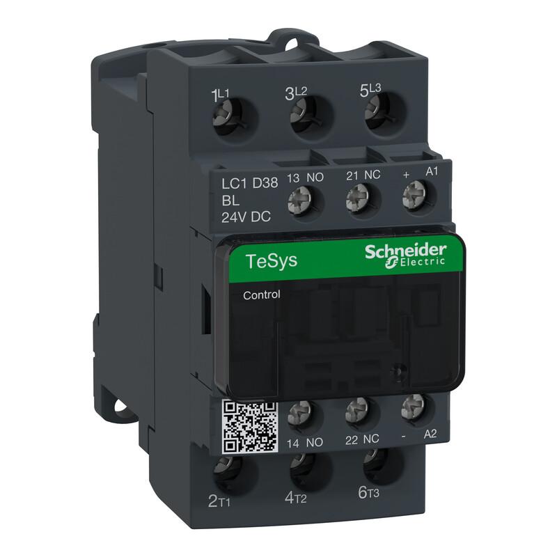 TeSys kontaktori 38A/AC3 kela 24VDC 2,4W