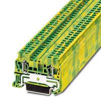 Spring cage ground terminal block