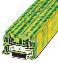 Spring cage ground terminal block