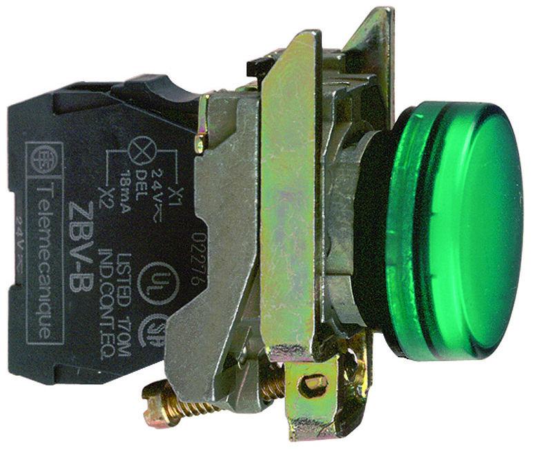 230VAC LED-MERKKIVALO, VIHREÄ