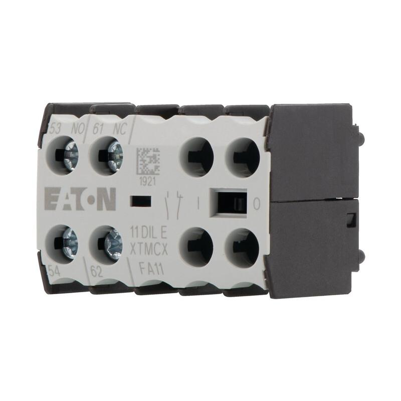 Auxiliary contact module, 2 pole, 1 N/O, 1 NC, Scr