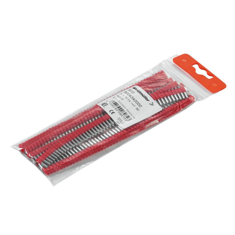 PÄÄTEHYLSY, H1,5/14 R BD, 14 mm, 1,5 mm2