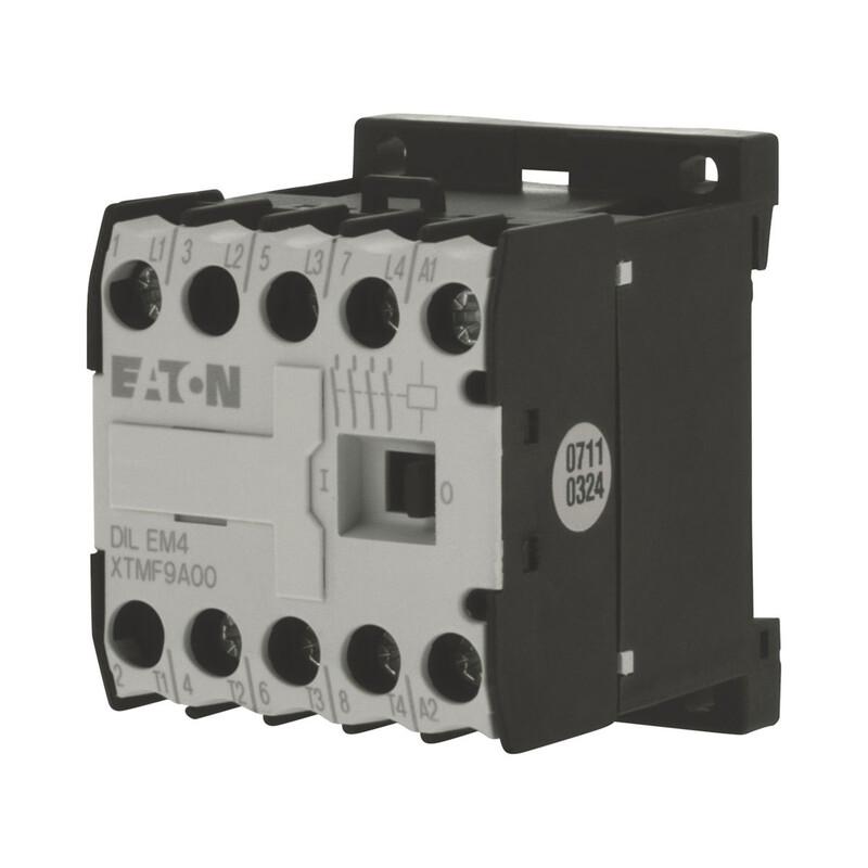 Contactor, 230 V 50 Hz, 240 V 60 Hz, 4 pole, 380 V