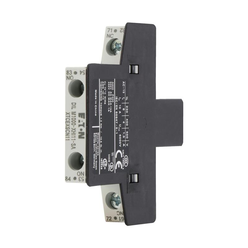 Auxiliary contact module, Type: Side-mounting aux.