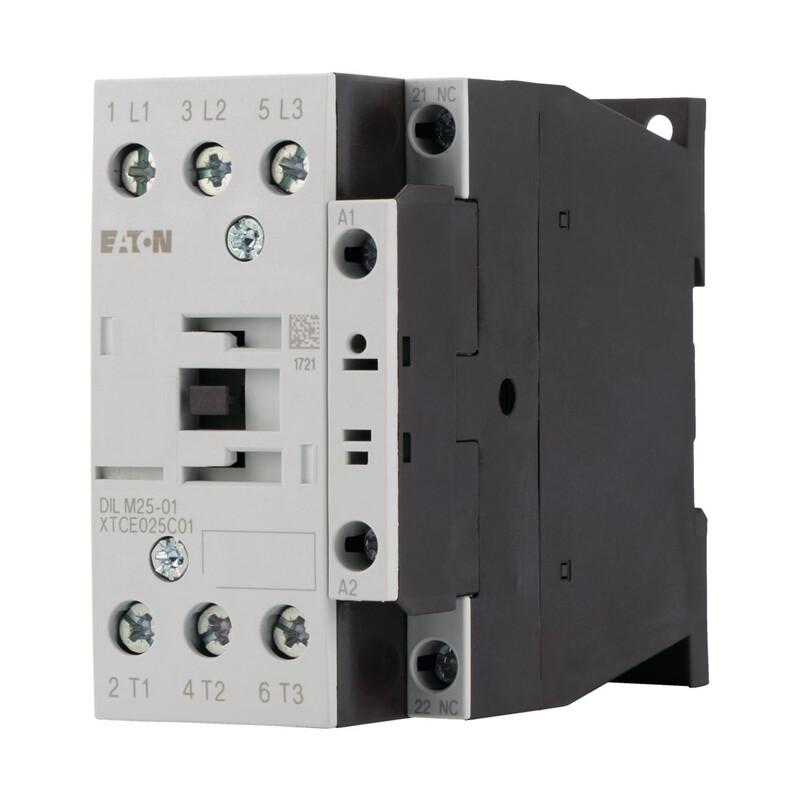 Contactor, 3 pole, 380 V 400 V 11 kW, 1 NC, RDC 24