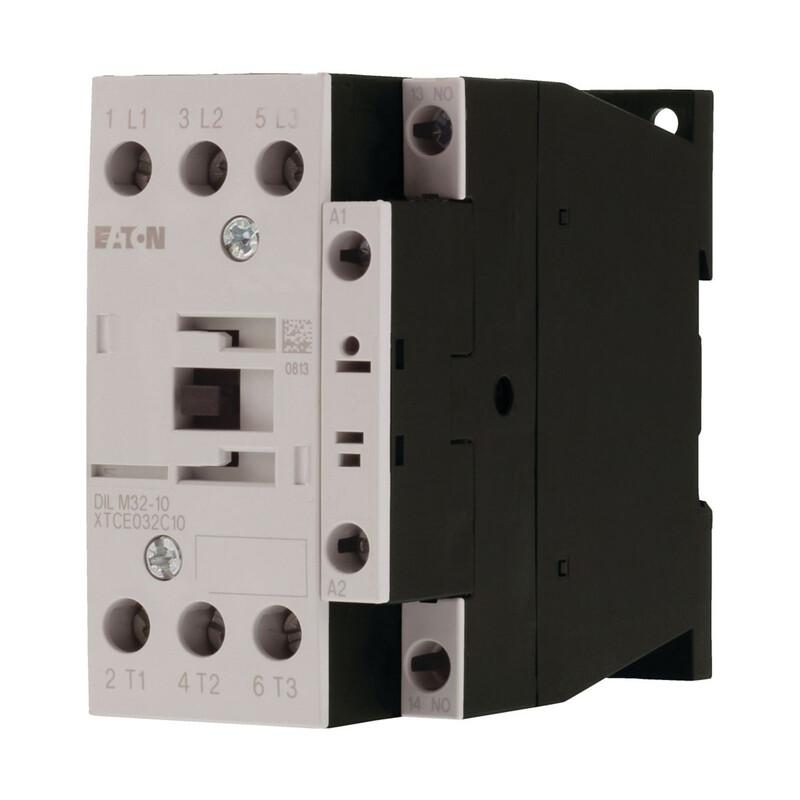 Contactor, 3 pole, 380 V 400 V 15 kW, 1 N/O, 110 V