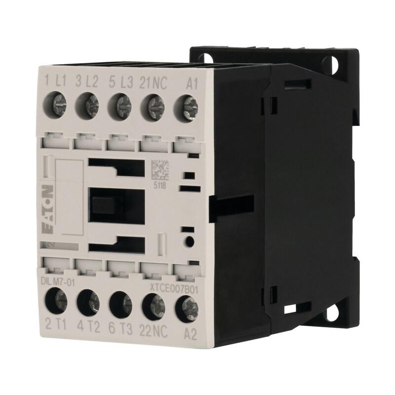 Contactor, 3 pole, 380 V 400 V 3 kW, 1 NC, 24 V DC