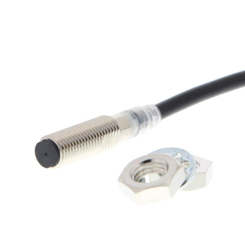 Proximity sensor, inductive, short brass body M8, shielded, 3 mm, DC, 3-wire, PNP NO, IO-Link COM3, 2 m cable