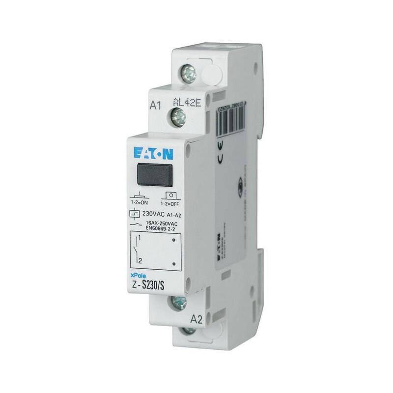 Impulse relay, 230AC, 1 N/O, 16A, 50Hz, 1HP