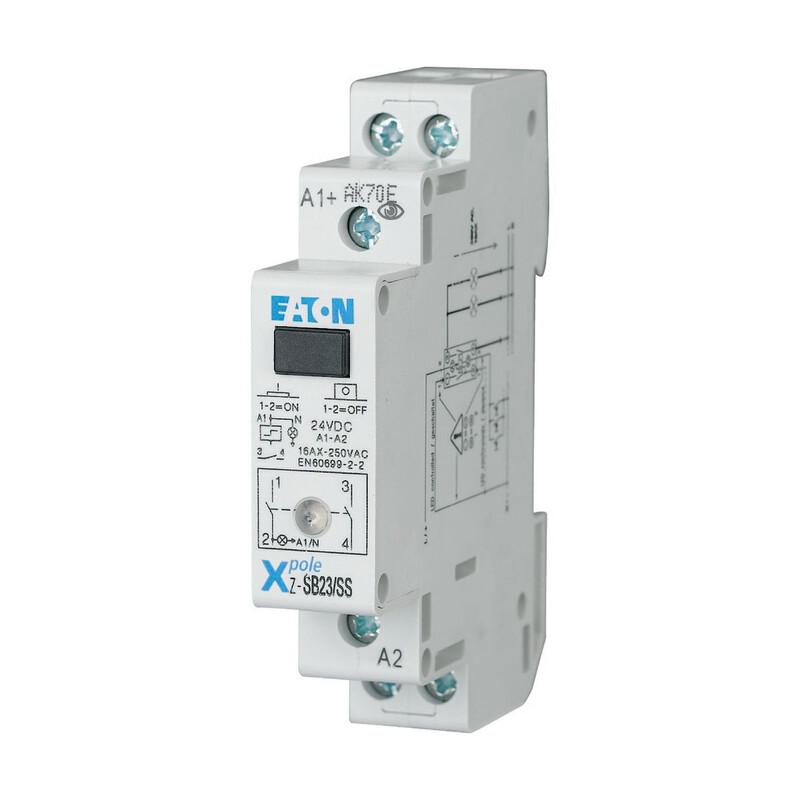 Impulse relay +LED, 24DC, 2S, 16A, 50Hz, 1SU